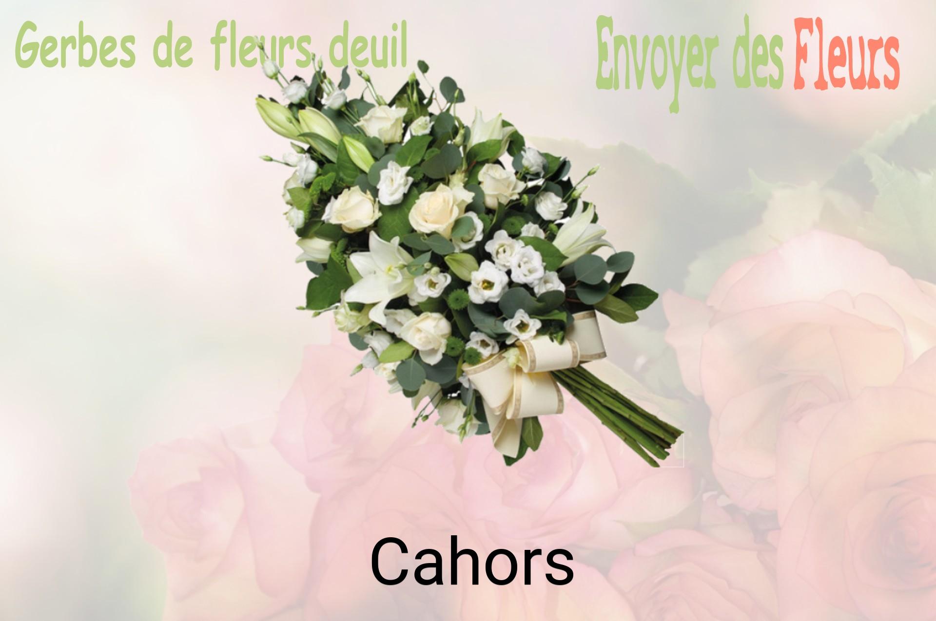 Gerbe de fleurs de deuil livrée à Cahors